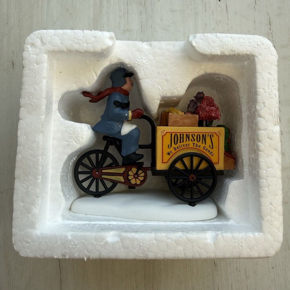 Dept 56- JOHNSON'S GROCERY HOLIDAY DELIVERIES Heritage Village Collection #58897